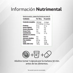 Aloe Vera 60 Cápsulas