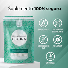Biotina 100 tabletas - Lemon Cochella