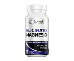 Glicinato de Magnesio - 60 Cápsulas de 500 mg - Nowek