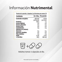L-Carnitina 50 cápsulas
