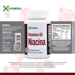 Vitamina B3 Niacina - 60 cápsulas