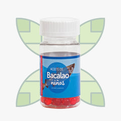 Aceite de Bacalao para Niños 30 Cápsulas Kukamonga - Tienda Kukamonga