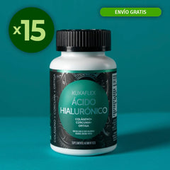 Paquete de 15 Ácido Hialurónico Kukamonga 30 Tabletas