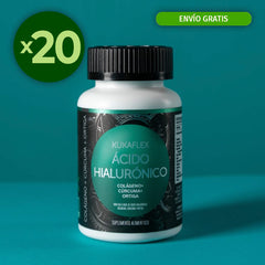 Paquete de 20 Ácido Hialurónico Kukamonga 30 Tabletas