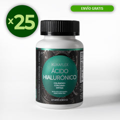 Paquete de 25 Ácido Hialurónico Kukamonga 30 Tabletas