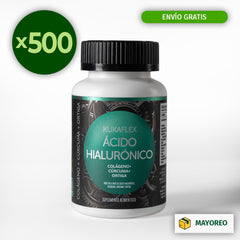 Paquete de 500 Ácido Hialurónico Kukamonga 30 Tabletas