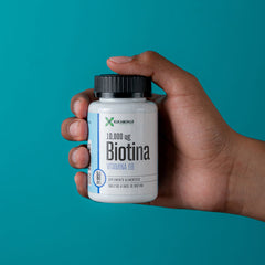 Biotina 10,000 mcg - Vitamina B8 - 60 tabletas