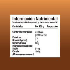 Canela 60 cápsulas