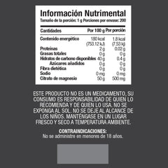 Citrato de Magnesio 200gr - Tienda Kukamonga