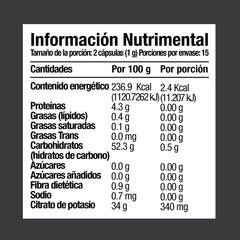Citrato de Potasio 30 Cápsulas