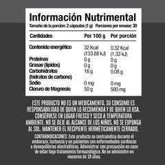 Cloruro de Magnesio 60 Cápsulas