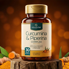 Curcumina y Piperina Complex 30 tabs. - Adyura Nat
