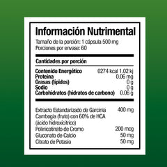 Garcinia Cambogia 60 Cápsulas