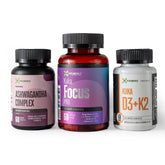 Kit Serenium - Vitamina D3+K2, Ashwandha Complex y Kuka Focus
