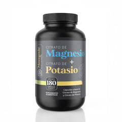Citrato de Magnesio + Citrato de Potasio 180 cápsulas - Momosie