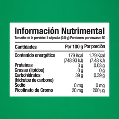 Picolinato de Cromo 50 cápsulas