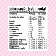 Probióticos Femeninos - 60 cápsulas