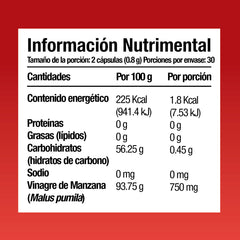 Vinagre de Manzana 60 cápsulas