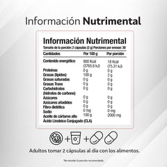 CLA - Ácido Linoléico Conjugado 60 Cápsulas
