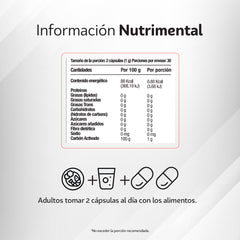 Carbón Activado 60 cápsulas