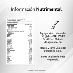 Fit Shake Malteada Garcinia Cambogia sabor nuez