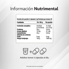 Hongo Cordyceps 60 cápsulas