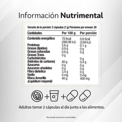 Maca Amarilla 60 cápsulas