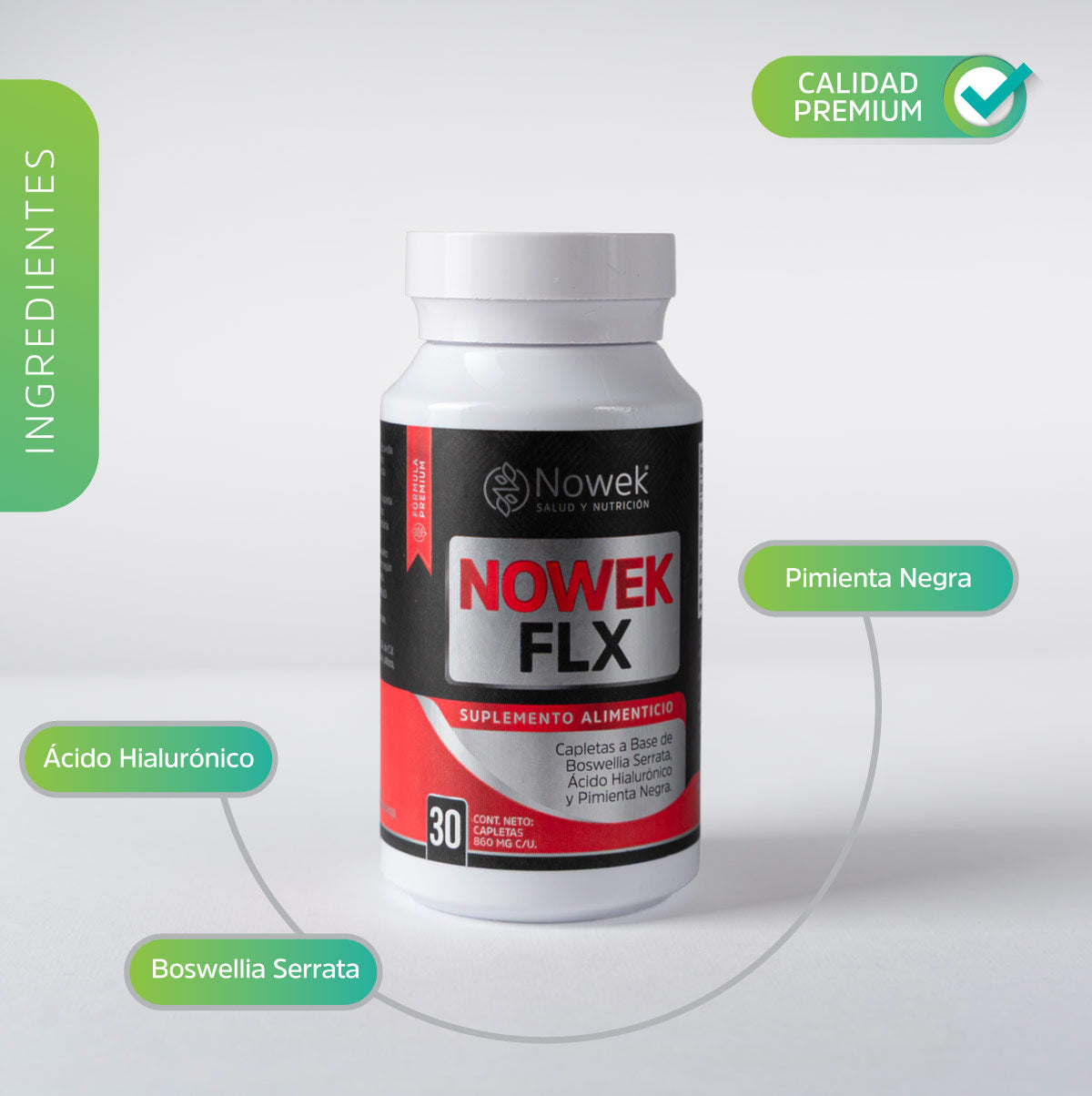Nowek FLX 30 tabletas de 780 mg