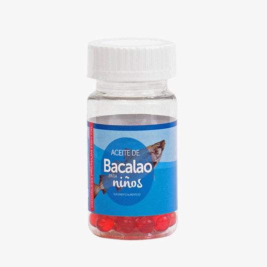 Aceite de Bacalao para Niños 30 Cápsulas Kukamonga - Tienda Kukamonga