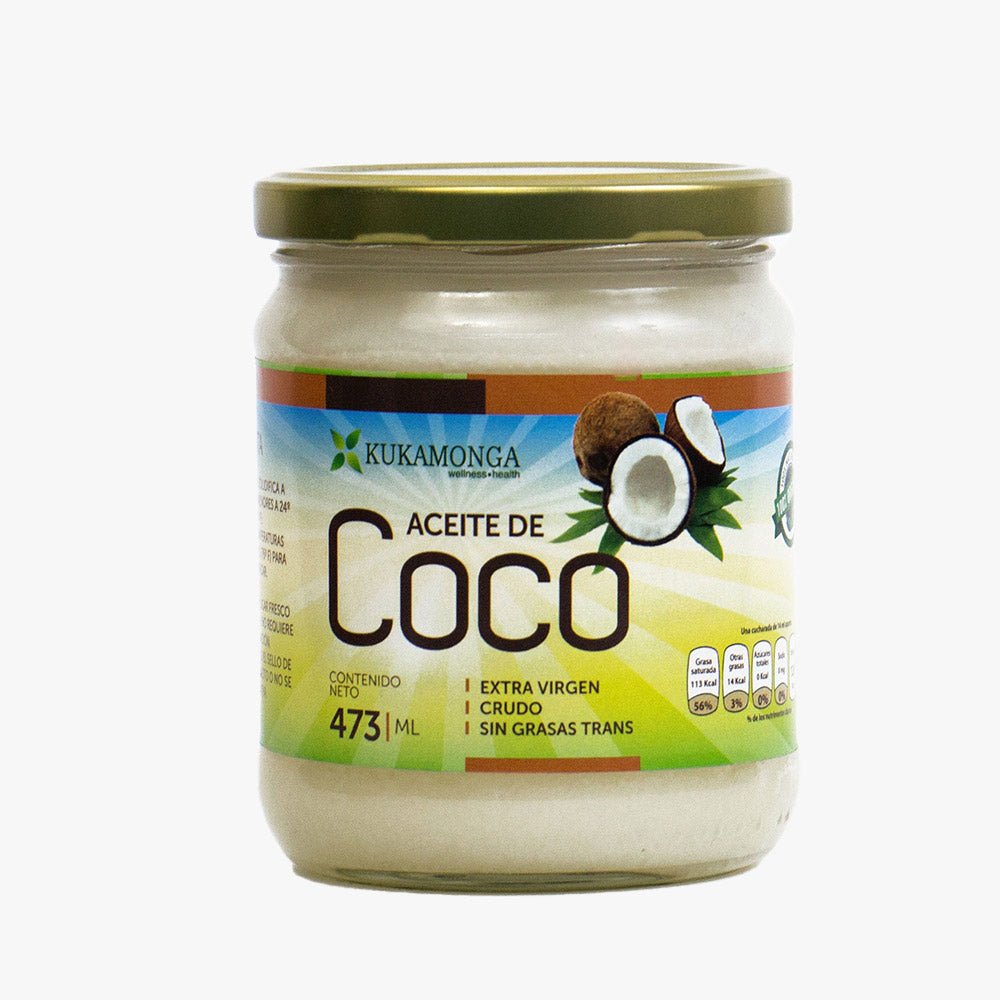 Aceite de Coco 473 gr Kukamonga - Tienda Kukamonga