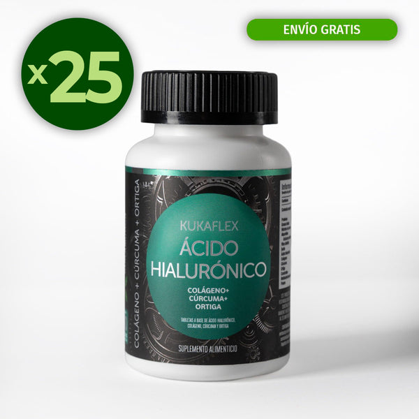 Paquete de 25 Ácido Hialurónico 30 Tabletas