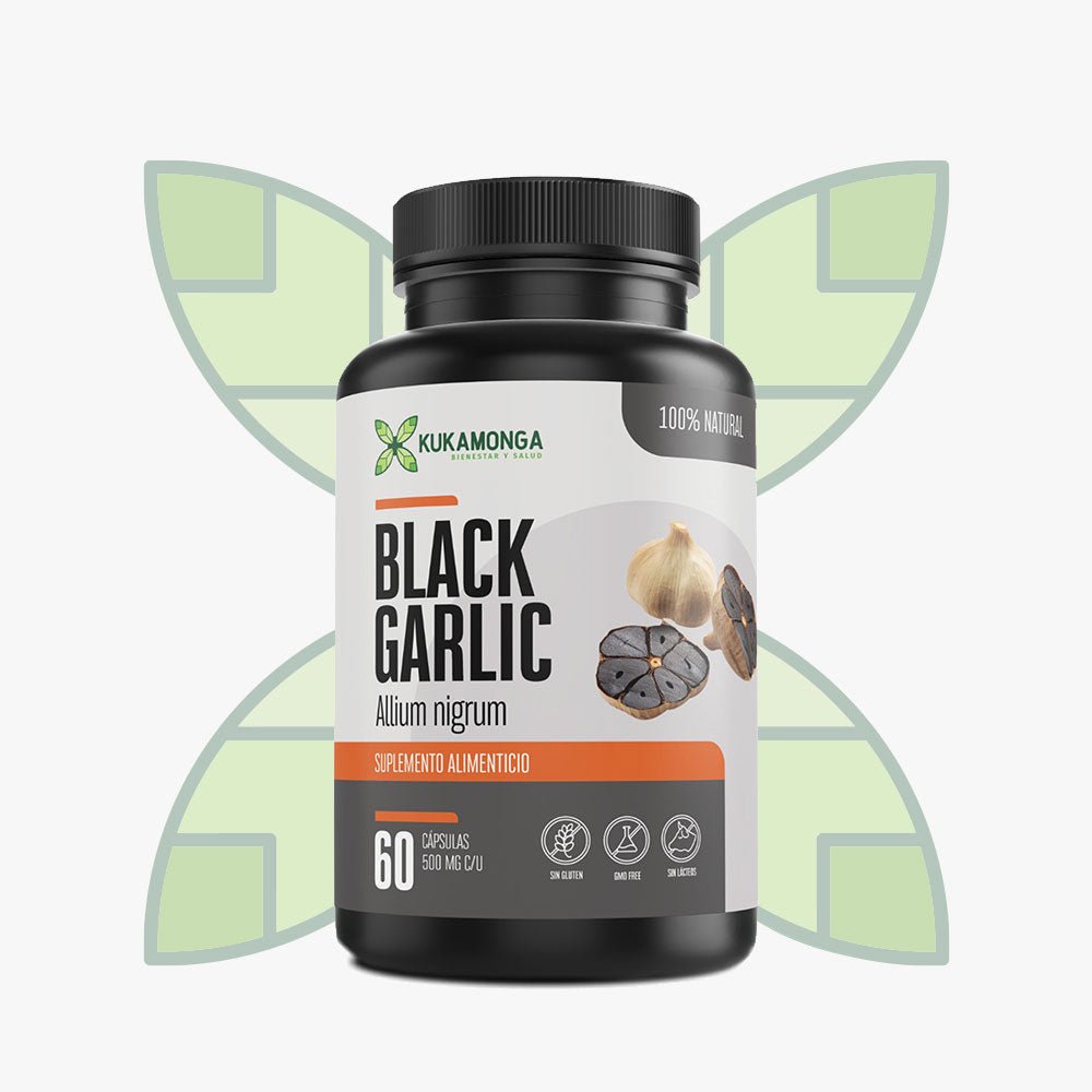 Ajo Negro - Black Garlic 60 Cápsulas Kukamonga - Tienda Kukamonga