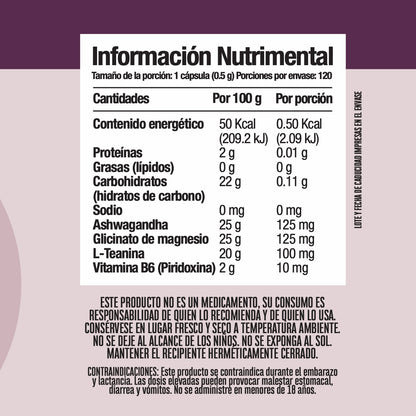 Ashwagandha Complex 120 cápsulas