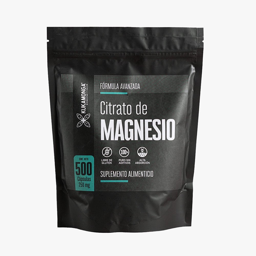 Citrato de Magnesio 500 Cápsulas - Tienda Kukamonga