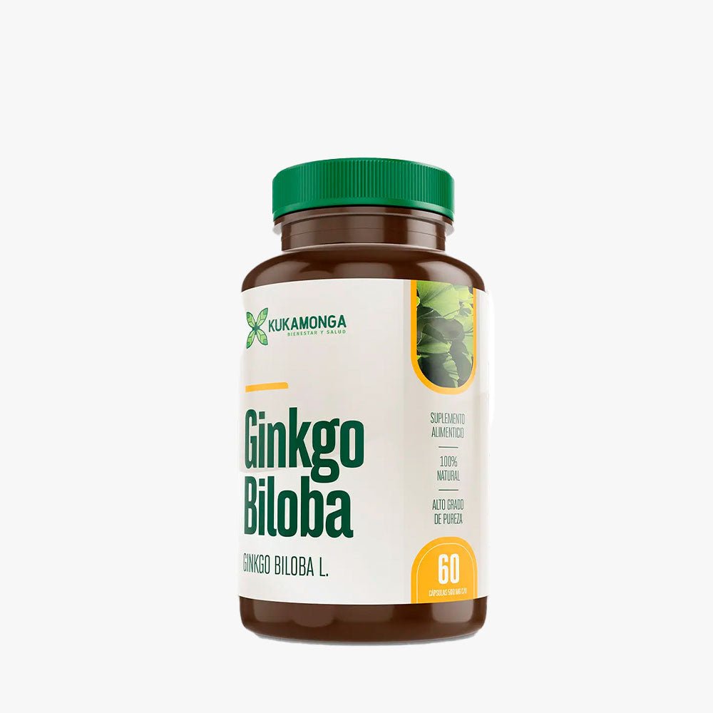 Ginkgo Biloba 60 Cápsulas Kukamonga - Tienda Kukamonga