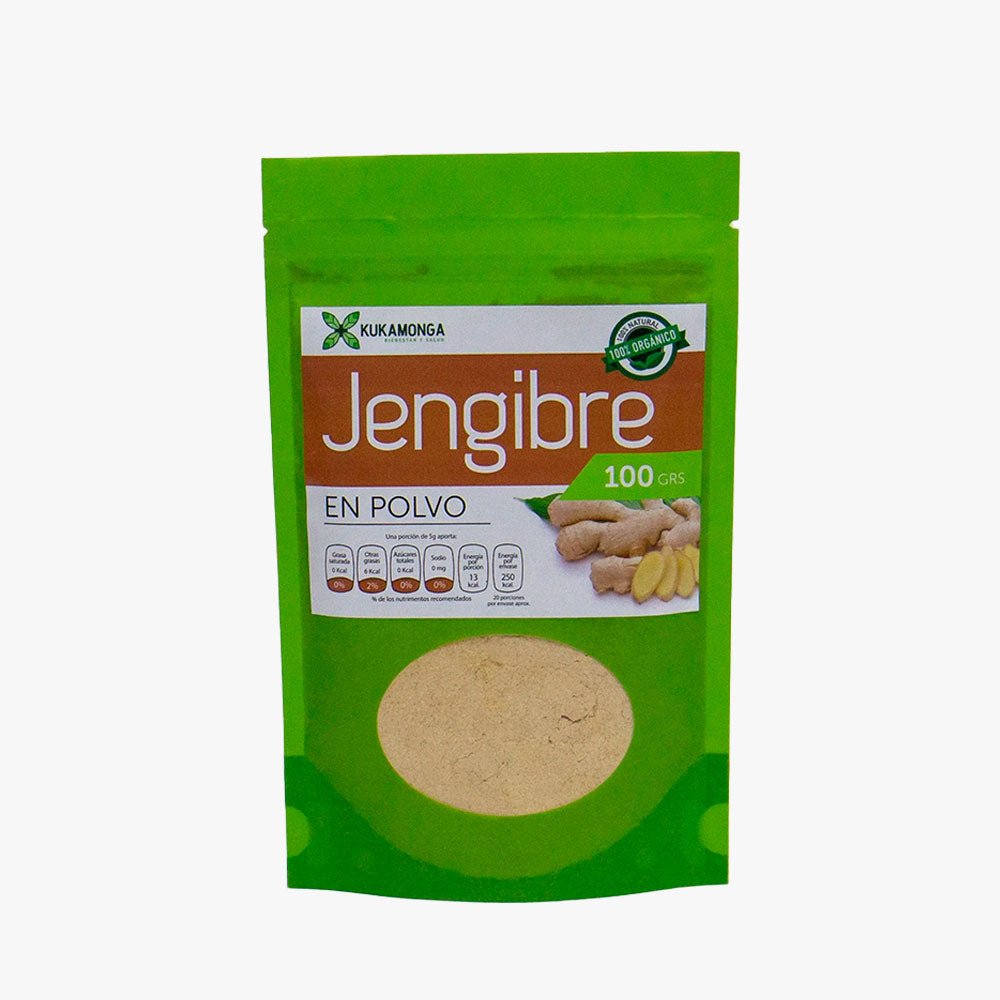 Jengibre puro en polvo 100 gr Kukamonga - Tienda Kukamonga