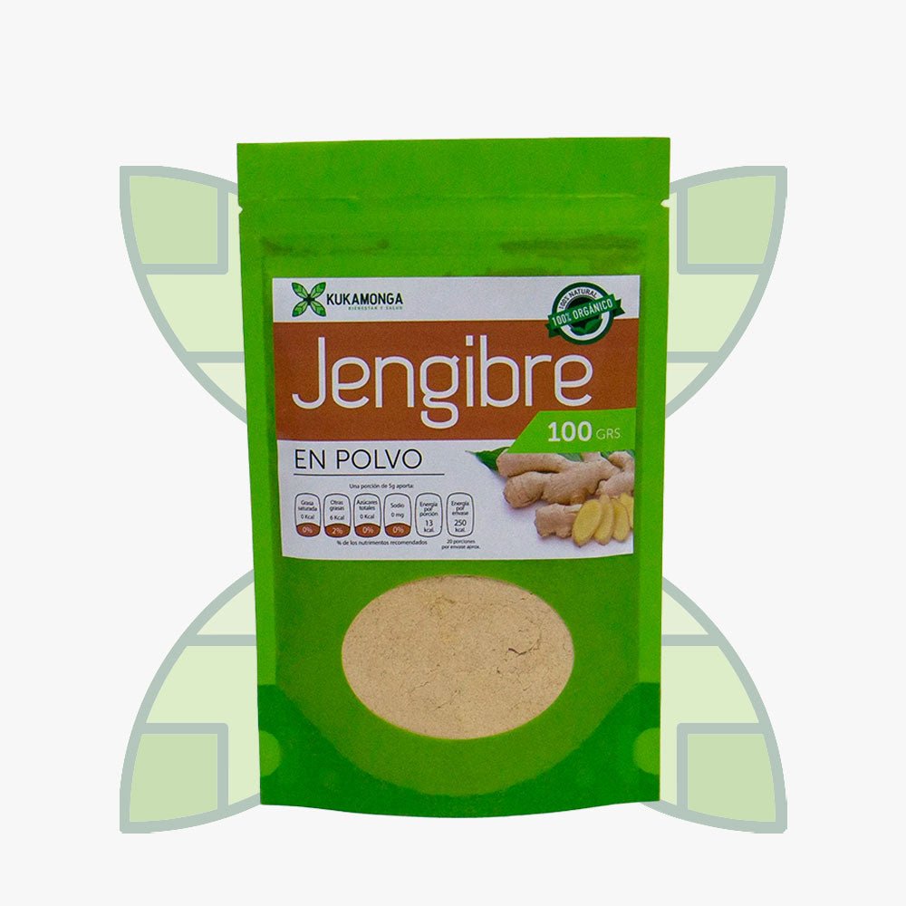 Jengibre puro en polvo 100 gr Kukamonga - Tienda Kukamonga