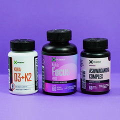 Kit Serenium - Vitamina D3+K2, Ashwandha Complex y Kuka Focus