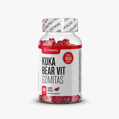 Kuka Bear Vit - complejo de vitaminas en gomitas sabor sandía - Tienda Kukamonga