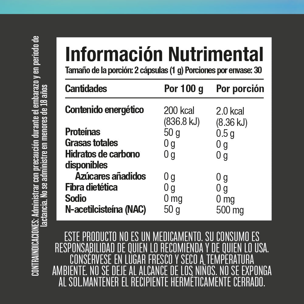 Kuka NAC N-Acetilcisteína. 60 capsulas - Tienda Kukamonga