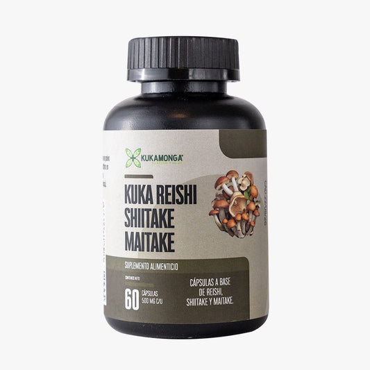 Kuka Reishi Siitake Maitake 60 cápsulas - Tienda Kukamonga