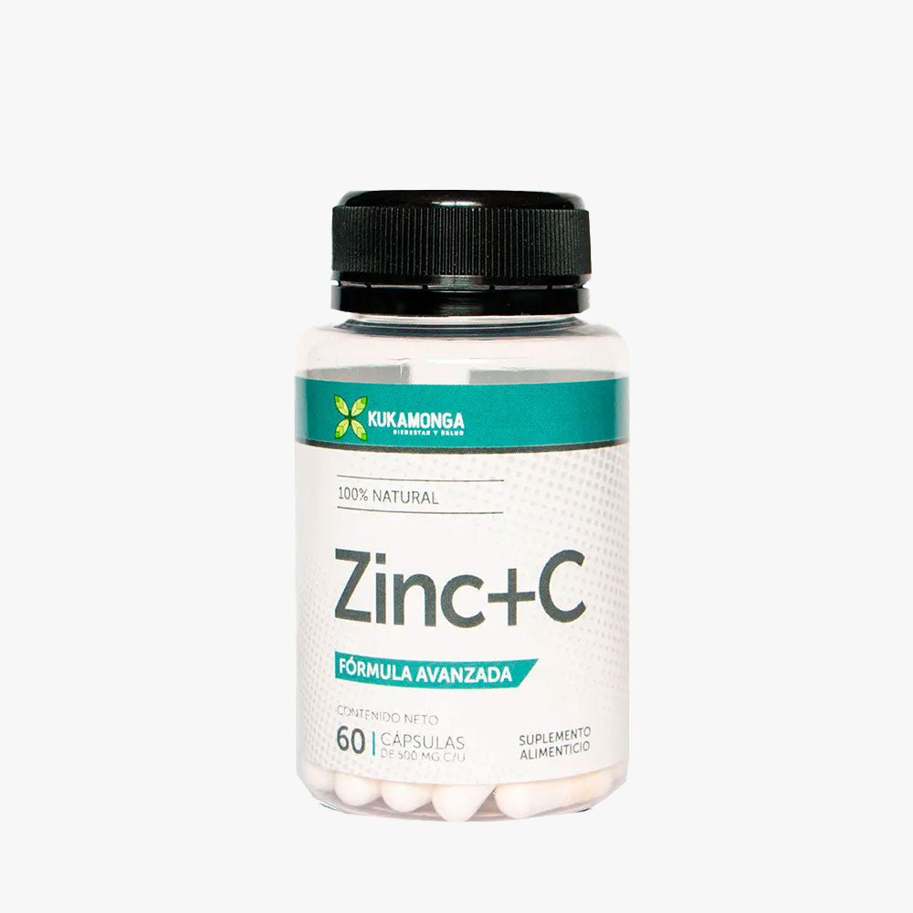 Kuka Zinc + Vitamina C 60 cápsulas Kukamonga - Tienda Kukamonga