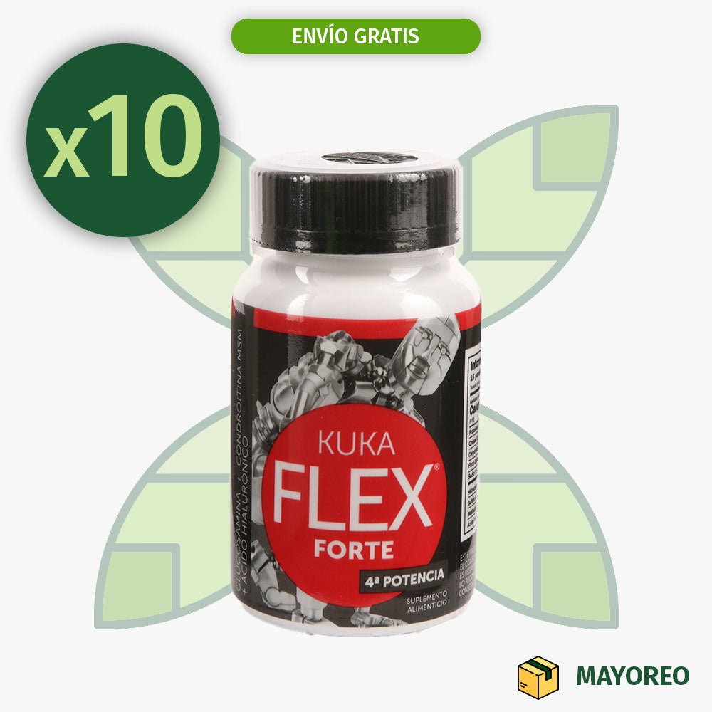 Paquete de 10 KukaFlex Forte 30 Capsulas Kukamonga - Tienda Kukamonga