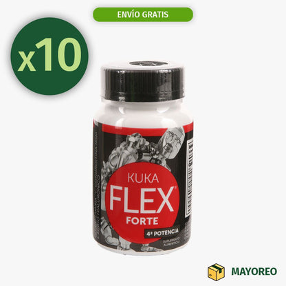 Paquete de 10 KukaFlex Forte 30 Capsulas Kukamonga - Tienda Kukamonga