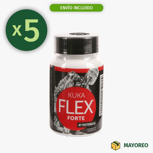 Paquete de 5 KukaFlex Forte 30 Capsulas Kukamonga - Tienda Kukamonga