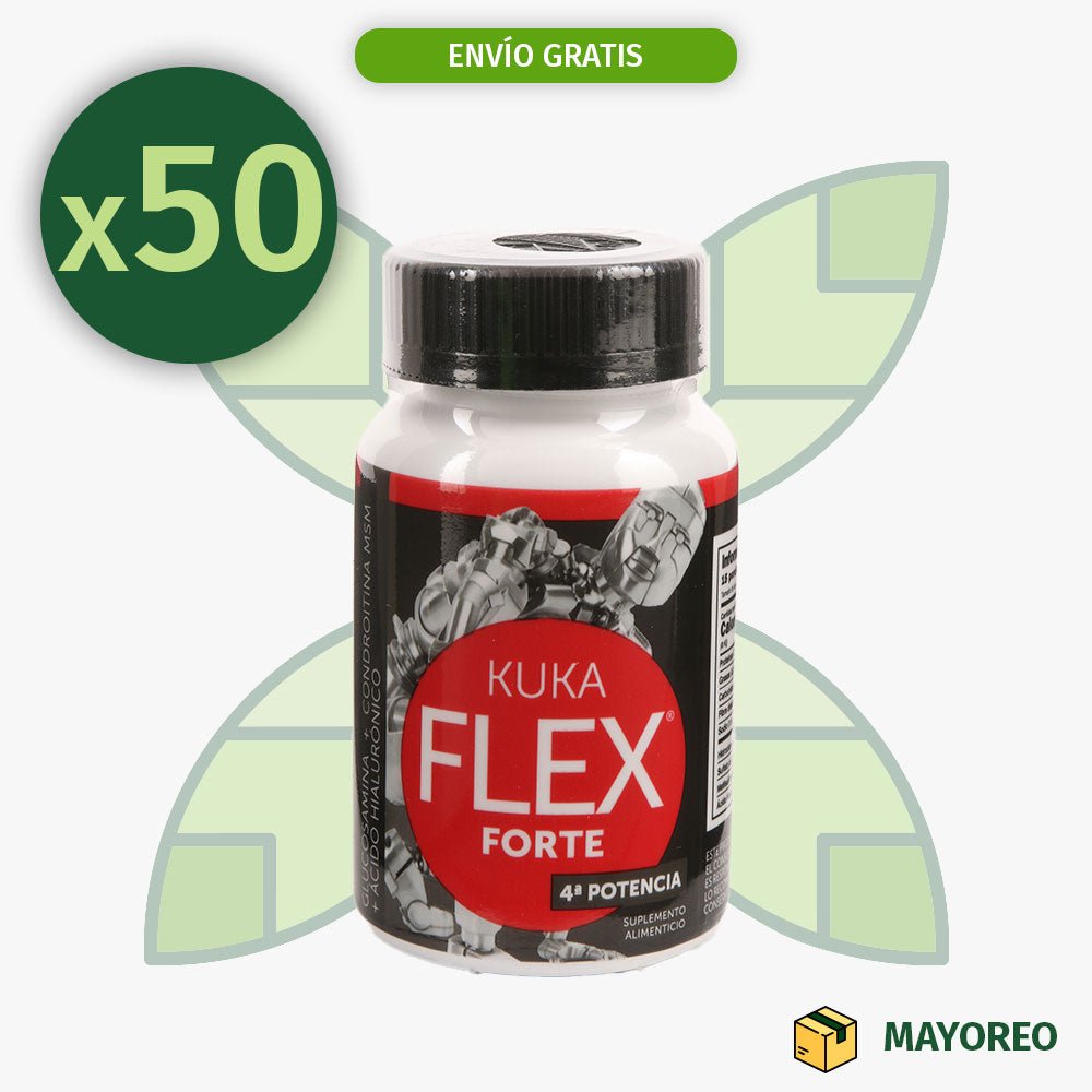 Paquete de 50 KukaFlex Forte 30 cápsulas Kukamonga - Tienda Kukamonga