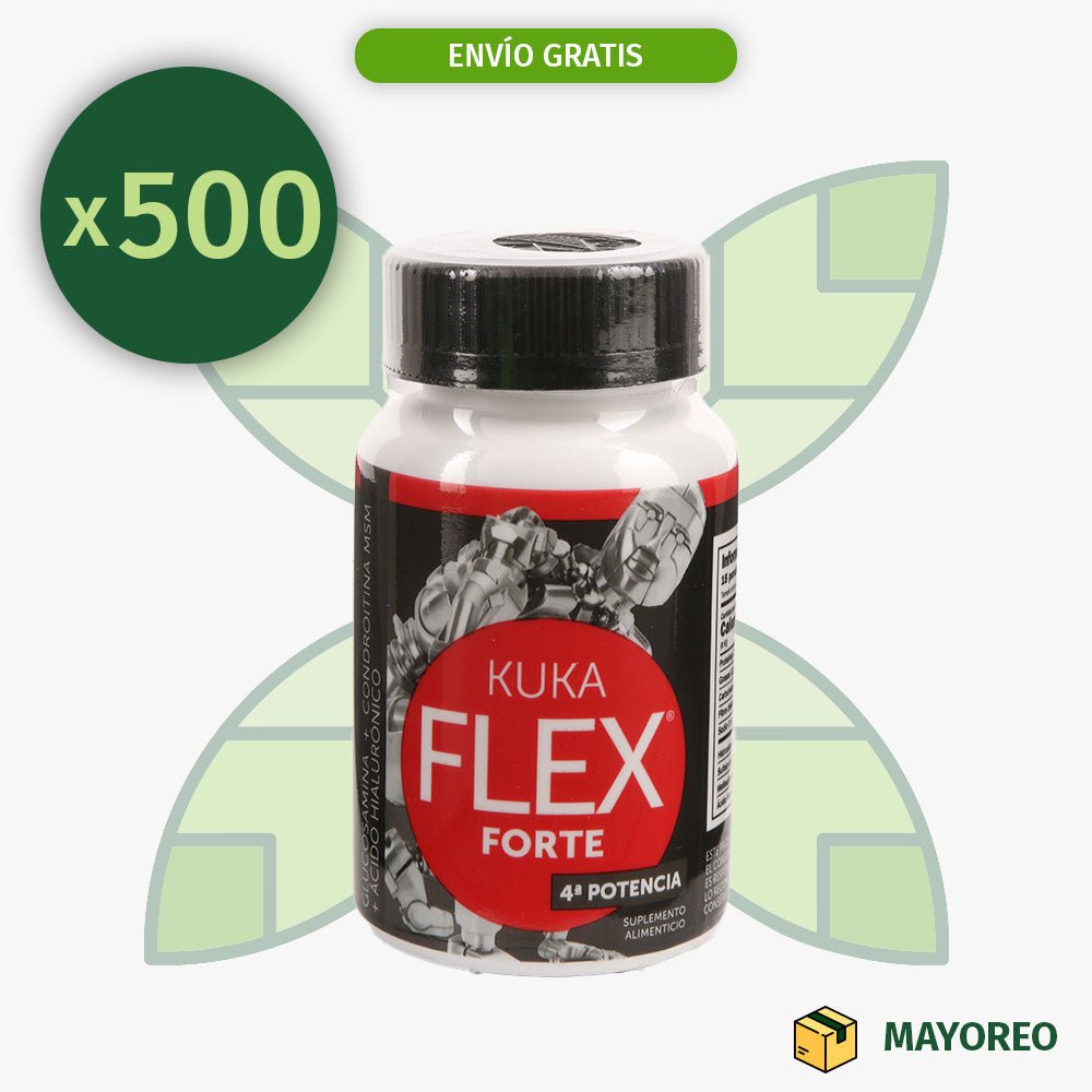 Paquete de 500 KukaFlex Forte 30 cápsulas Kukamonga - Tienda Kukamonga