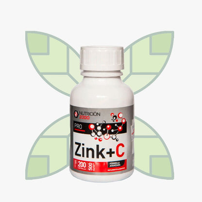 Pro Zink+C 200 cápsulas Nutrición 2000 - Tienda Kukamonga