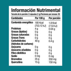 Quercetina + Bromelina 60 cápsulas