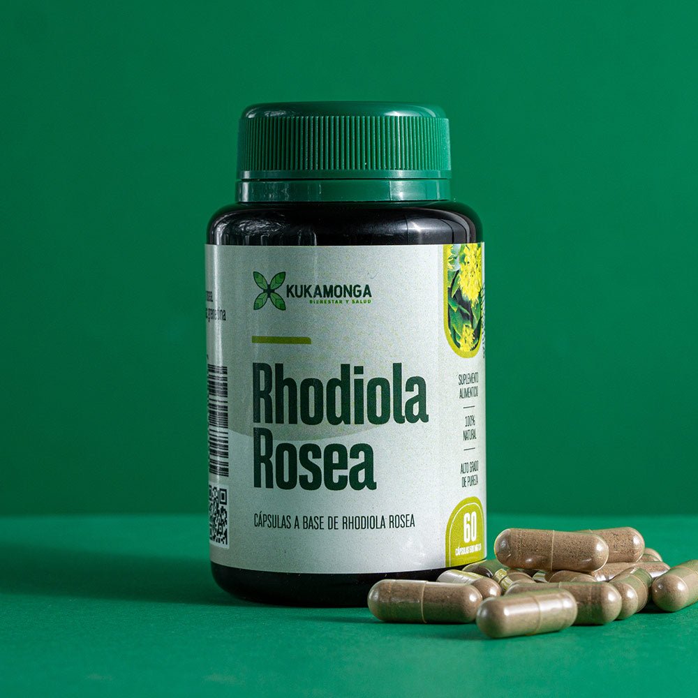 Rhodiola Rosea - 60 cápsulas - Tienda Kukamonga